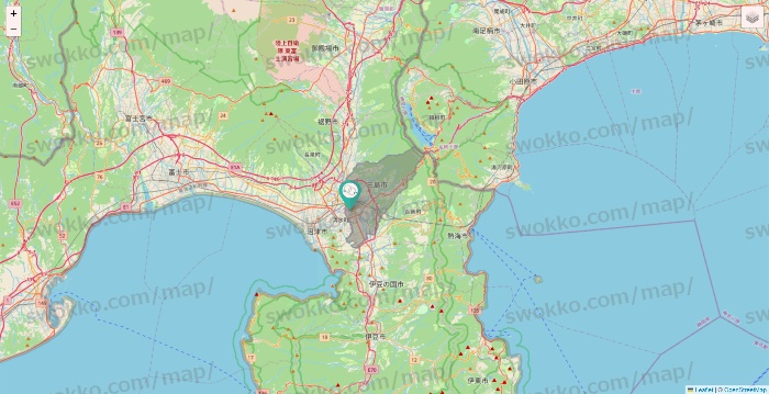 静岡県のMUSBELL（ムスベル）の店舗地図