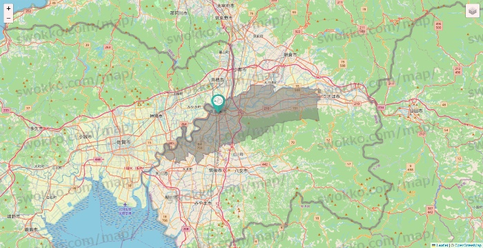 福岡県のMUSBELL（ムスベル）の店舗地図