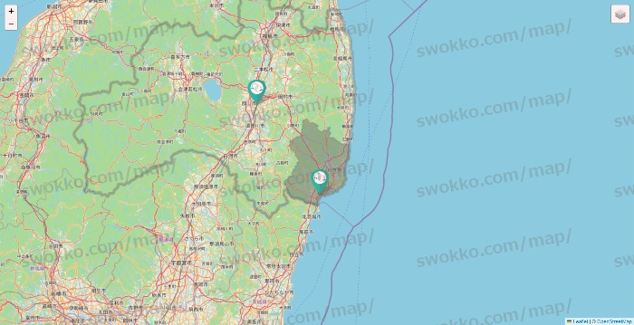 福島県のMUSBELL（ムスベル）の店舗地図