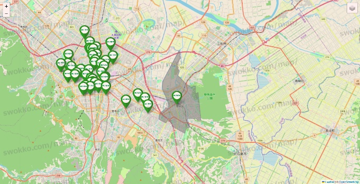 北海道のまいばすけっとの店舗地図