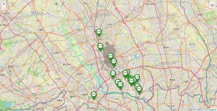 埼玉県のまいばすけっとの店舗地図