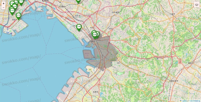 千葉県のまいばすけっとの店舗地図