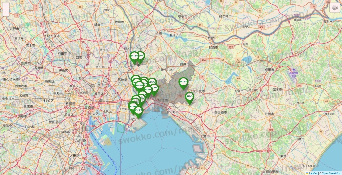 千葉県のまいばすけっとの店舗地図