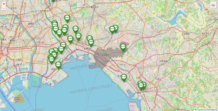 千葉県のまいばすけっとの店舗地図