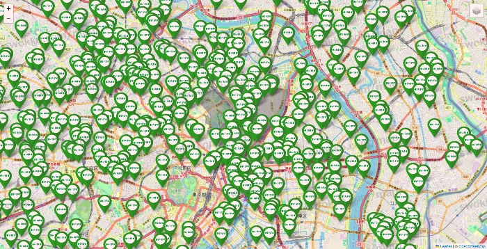 東京都のまいばすけっとの店舗地図