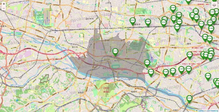 東京都のまいばすけっとの店舗地図