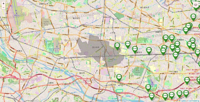 東京都のまいばすけっとの店舗地図