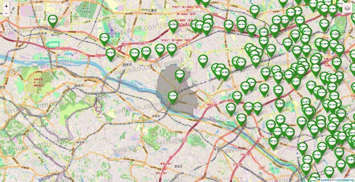 東京都のまいばすけっとの店舗地図