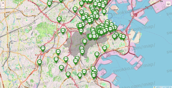神奈川県のまいばすけっとの店舗地図