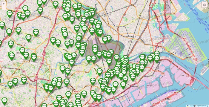 神奈川県のまいばすけっとの店舗地図