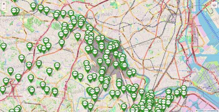 神奈川県のまいばすけっとの店舗地図