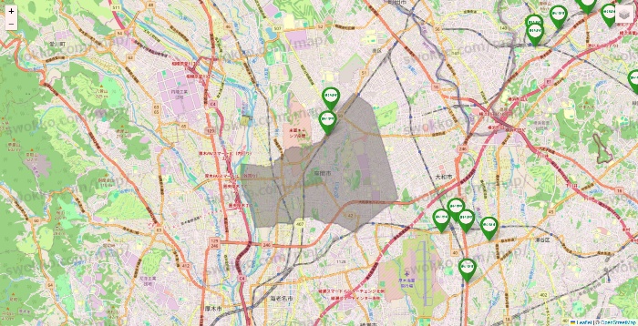 神奈川県のまいばすけっとの店舗地図