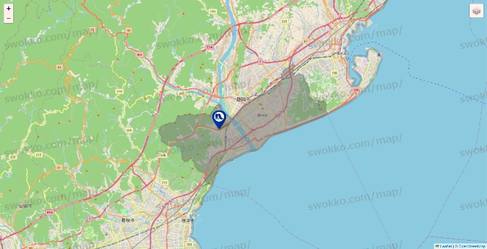 静岡県のナフコの店舗地図