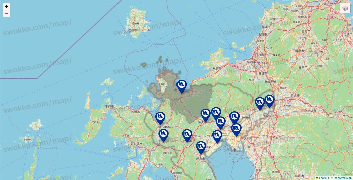 佐賀県のナフコの店舗地図