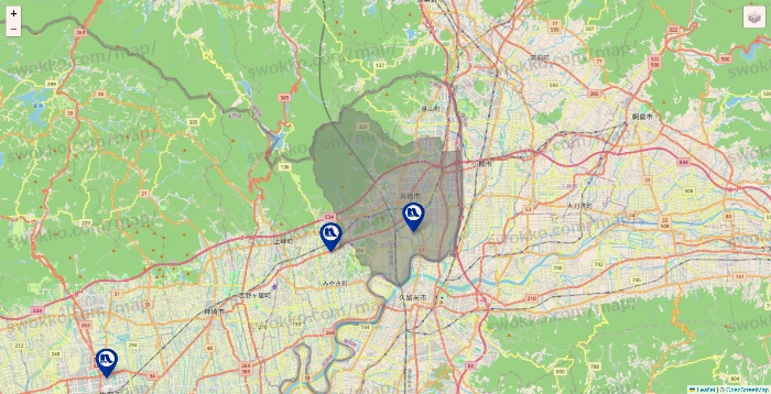 佐賀県のナフコの店舗地図