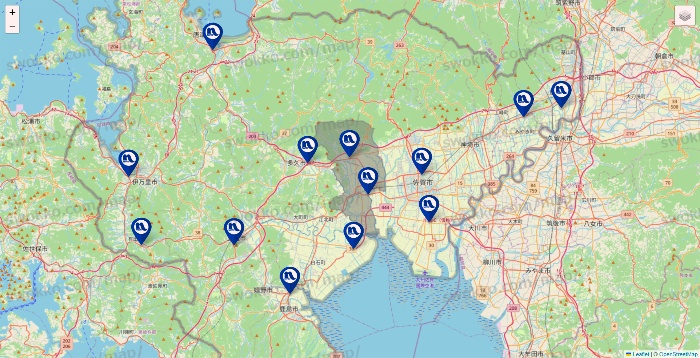 佐賀県のナフコの店舗地図
