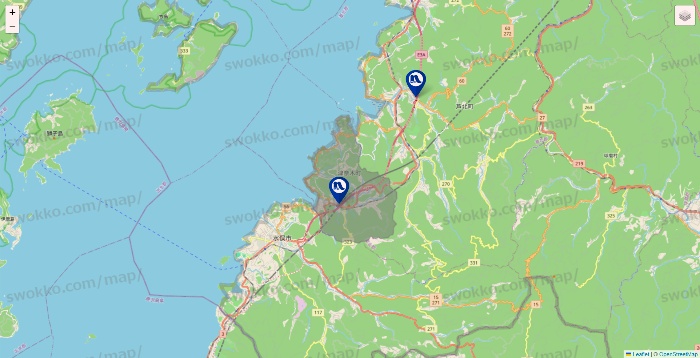 熊本県のナフコの店舗地図