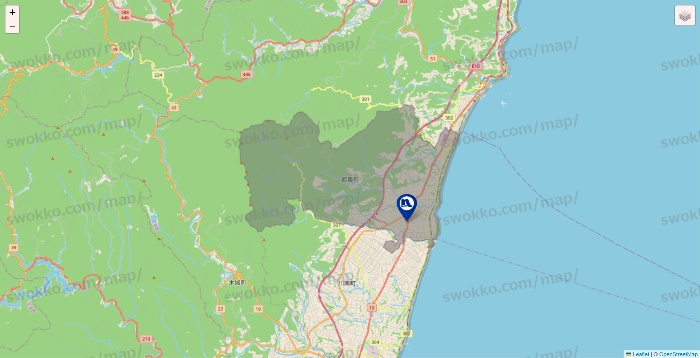 宮崎県のナフコの店舗地図