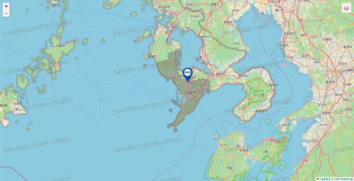 長崎県のスポーツクラブNASの店舗地図
