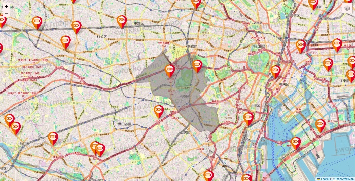東京都のOKストアの店舗地図