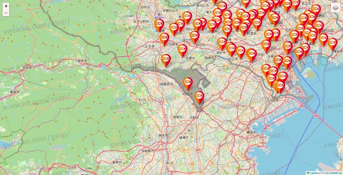 東京都のOKストアの店舗地図