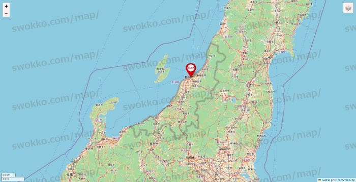 新潟県のO-net（オーネット）の店舗地図