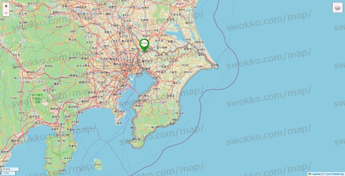 千葉県のPEACOCK STORE（ピーコックストア）の店舗地図