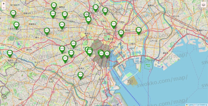 東京都のPEACOCK STORE（ピーコックストア）の店舗地図