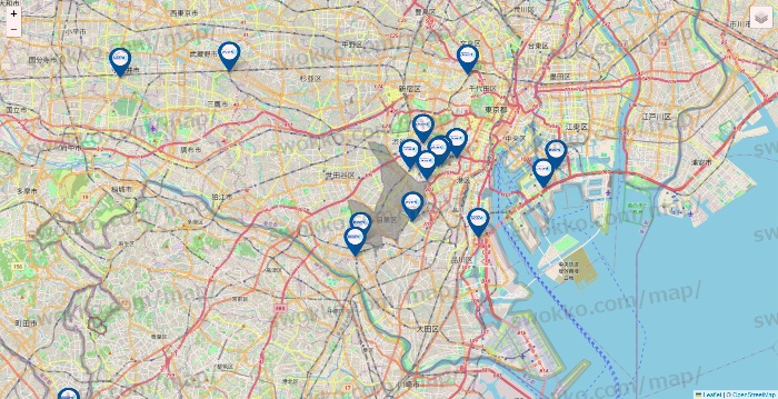 東京都のPicard（ピカール）の店舗地図
