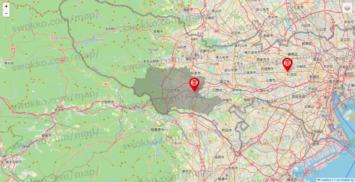 東京都のポパイ（POPEYE）の店舗地図