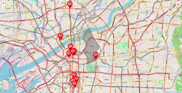 大阪府のポパイ（POPEYE）の店舗地図