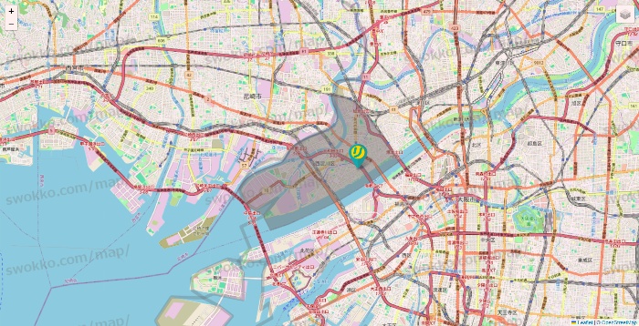 大阪府のリアルの店舗地図