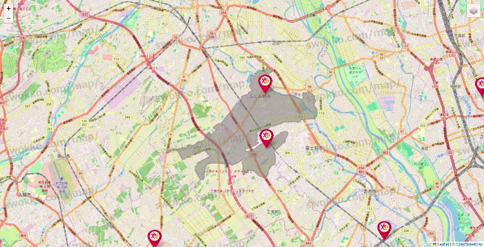 埼玉県のルネサンスの店舗地図