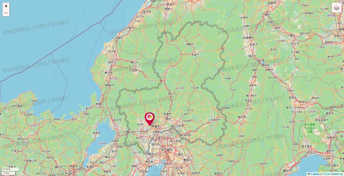 岐阜県のルネサンスの店舗地図