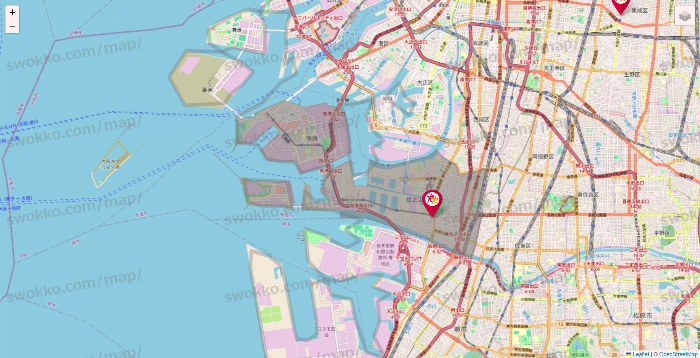 大阪府のルネサンスの店舗地図