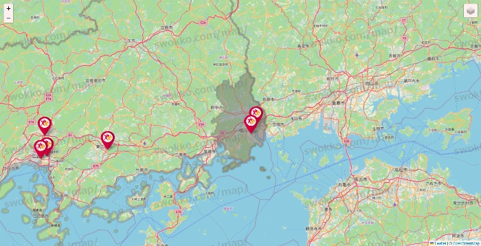 広島県のルネサンスの店舗地図