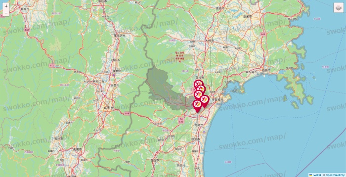宮城県のルネサンスの店舗地図