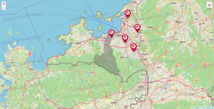 福岡県のルネサンスの店舗地図