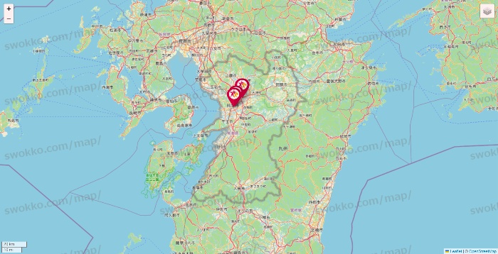熊本県のルネサンスの店舗地図