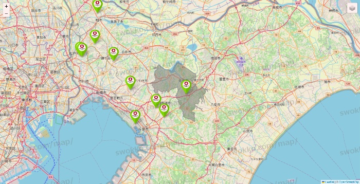 千葉県のロイヤルホームセンターの店舗地図