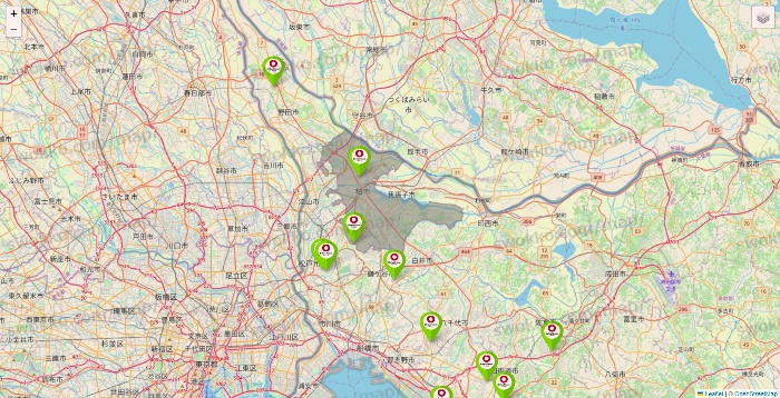 千葉県のロイヤルホームセンターの店舗地図