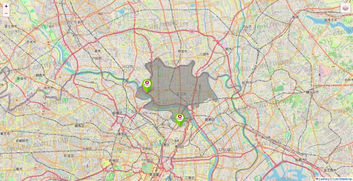 東京都のロイヤルホームセンターの店舗地図