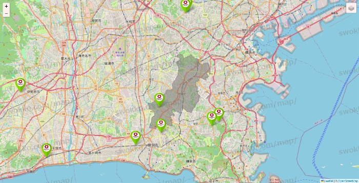 神奈川県のロイヤルホームセンターの店舗地図