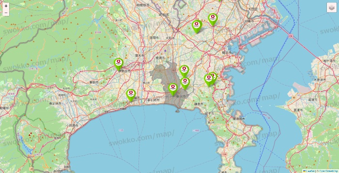 神奈川県のロイヤルホームセンターの店舗地図