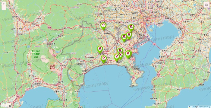 神奈川県のロイヤルホームセンターの店舗地図