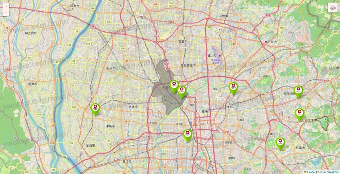 愛知県のロイヤルホームセンターの店舗地図