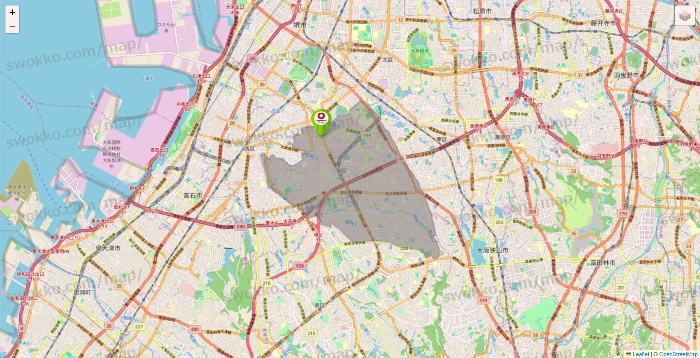 大阪府のロイヤルホームセンターの店舗地図