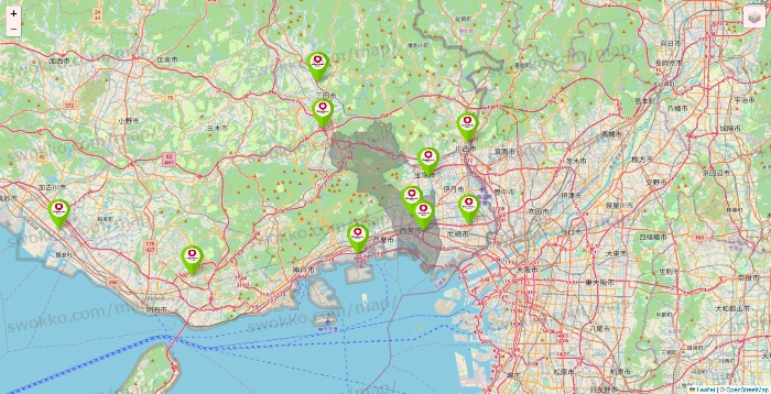 兵庫県のロイヤルホームセンターの店舗地図