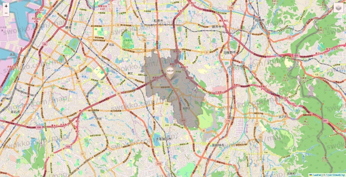大阪府のsalut!の店舗地図