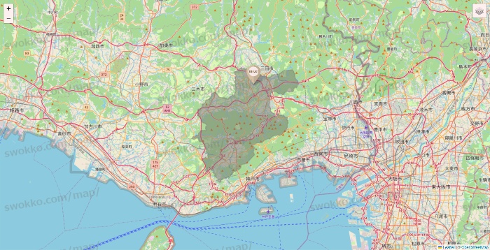 兵庫県のsalut!の店舗地図